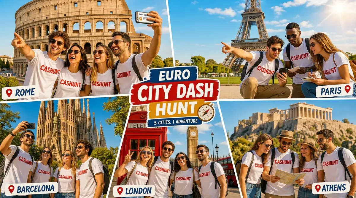 Euro City Dashunt 2026: European Scavenger Hunt in Rome, Paris, London ...